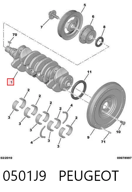 Cambota de motor para Citroen Xsara  N2