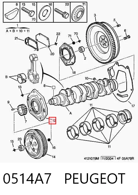 Vedação dianteira de cambota de motor Iveco 98453818 preço, a partir de 44,90 USD
