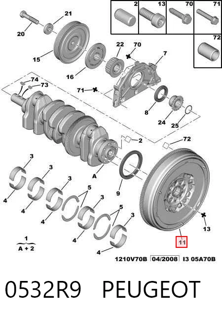  Volante de motor Mitsubishi Outlander II XL SUV (CWW) (2005 - 2012) II XL