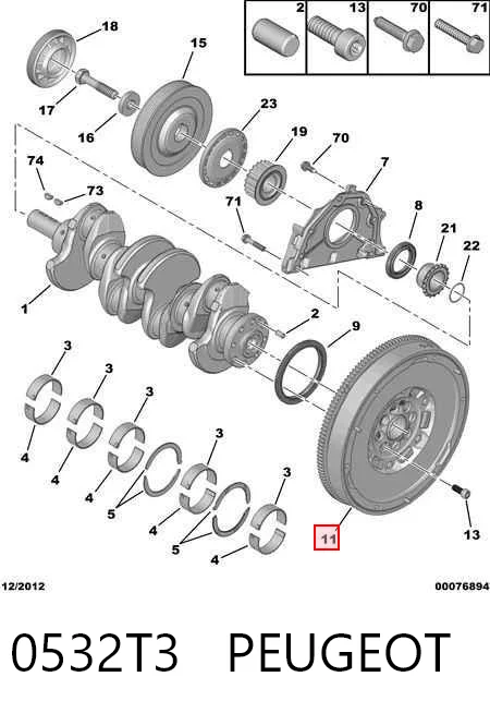 Compre 415052910 INA Volante de motor