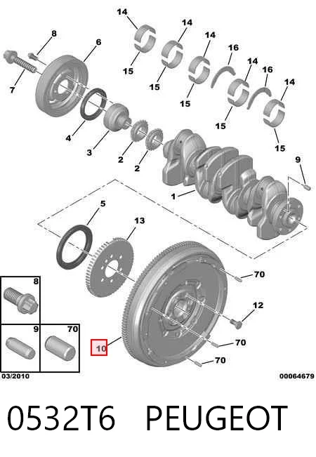 415080210 INA Volante de motor