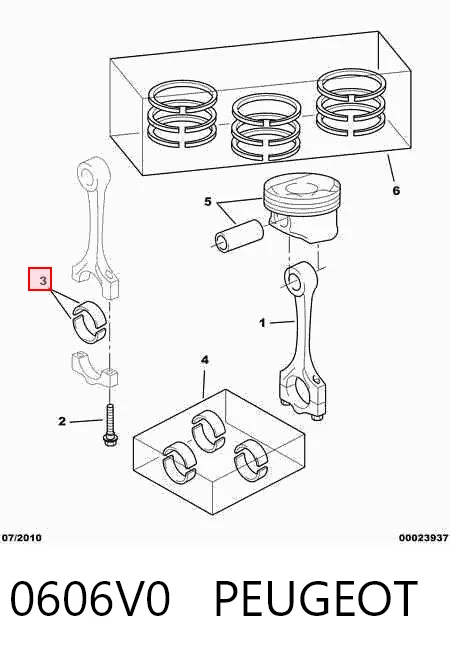 CB1463A025 Kolbenschmidt Folhas inseridas de cambota de biela, kit, 1ª reparação ( + 0,25)