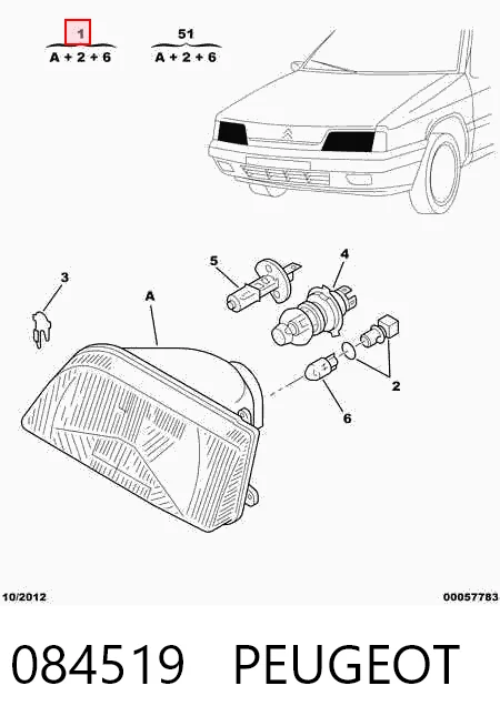 Luz direita Magneti Marelli LPB281