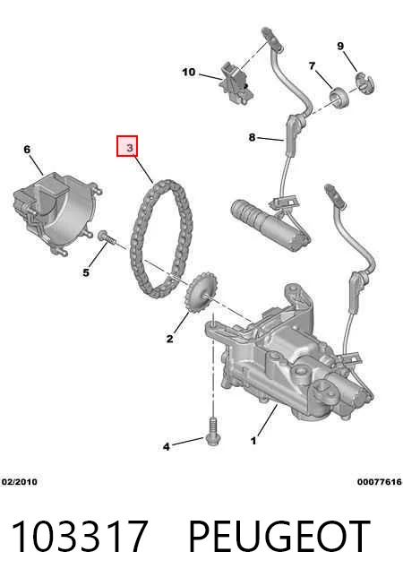 Compre 3648751 General Motors Cadeia de bomba de óleo