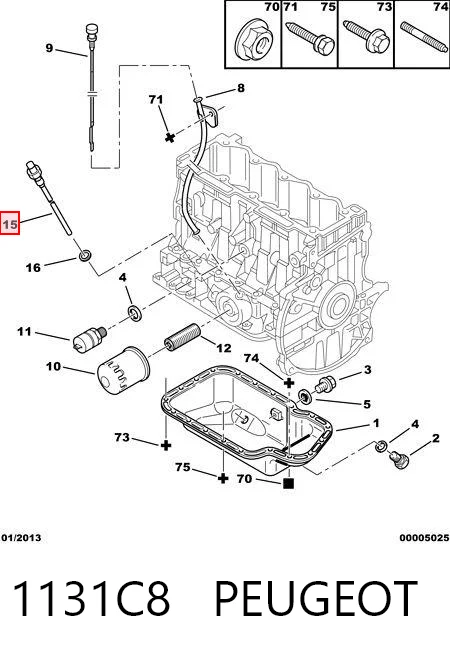 Sensor do nível de óleo de motor Citroen Saxo  S0, S1 ao melhor preço