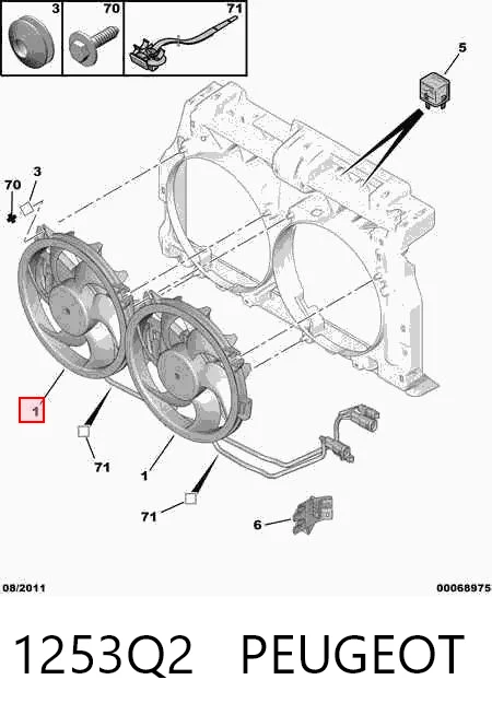 Ventilador elétrico de esfriamento montado (motor + roda de aletas) Citroen C8 preço, a partir de 354,87 USD