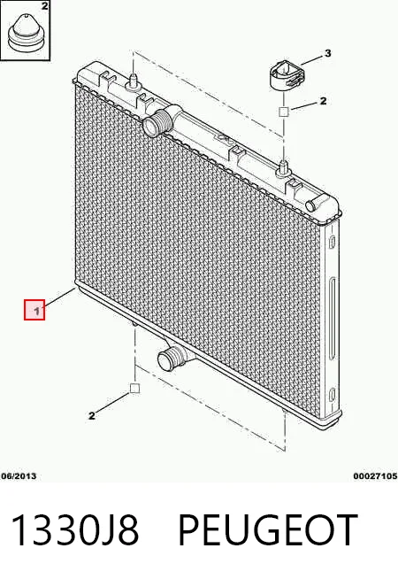 Radiador de esfriamento de motor BM889 Magneti Marelli