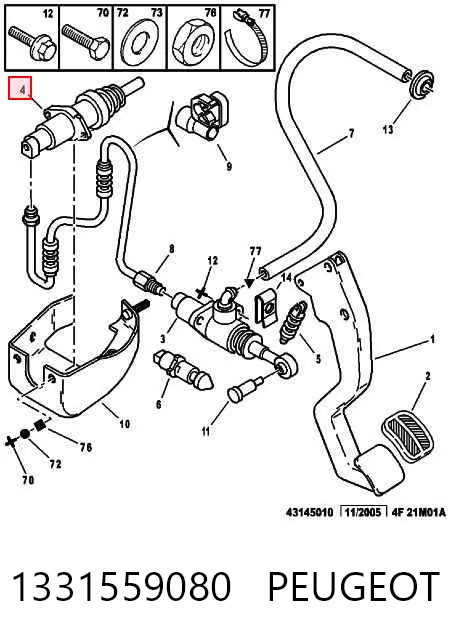 Cilindro de trabalho de embraiagem Citroen Jumper preço, a partir de 46,13 USD