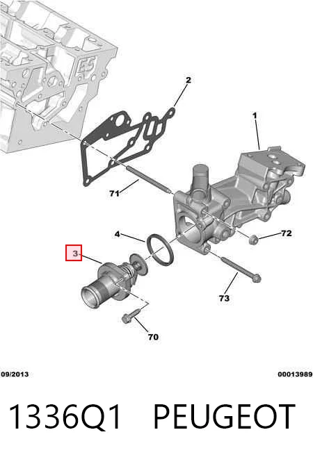 1336Q1 Peugeot/Citroen Termostato