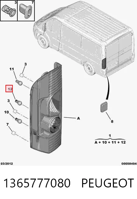 1344047080 General Motors Lanterna traseira direita
