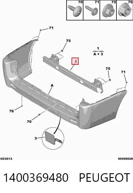 Compre Reforçador do pára-choque traseiro Citroen Jumpy 2