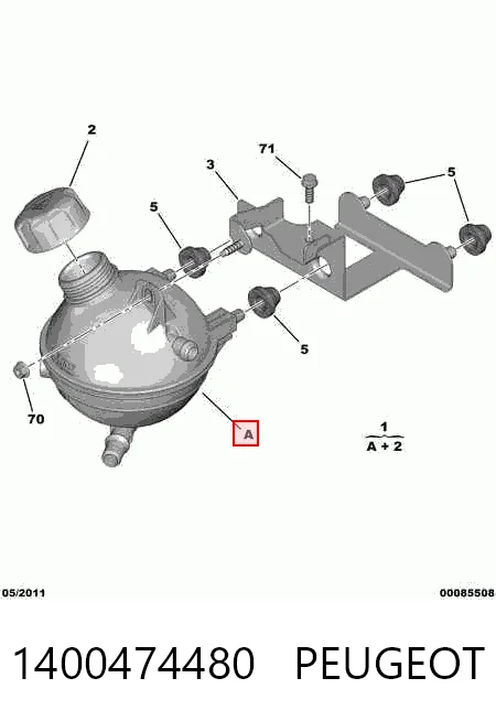 Tanque de expansão do sistema de esfriamento Citroen Jumpy preço, a partir de 18,16 USD