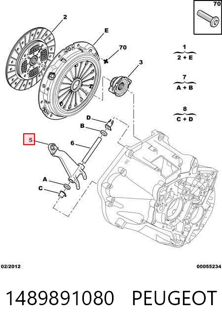 Forquilha de embraiagem para Fiat Ducato II 230L