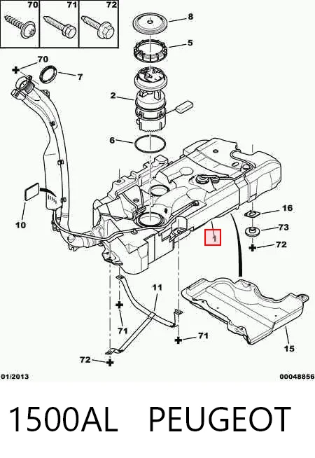 Tanque de combustível Citroen C5  DC ao melhor preço
