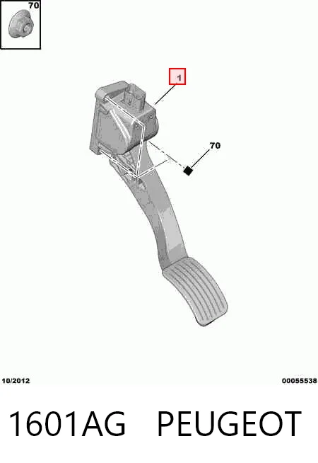 Pedal de gás (de acelerador) VAG 0280755167 preço, a partir de 71,51 USD