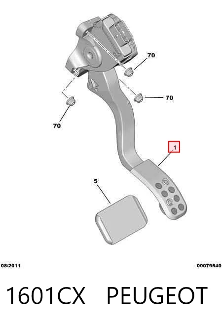 Compre Pedal de gás (de acelerador) Citroen C4 2