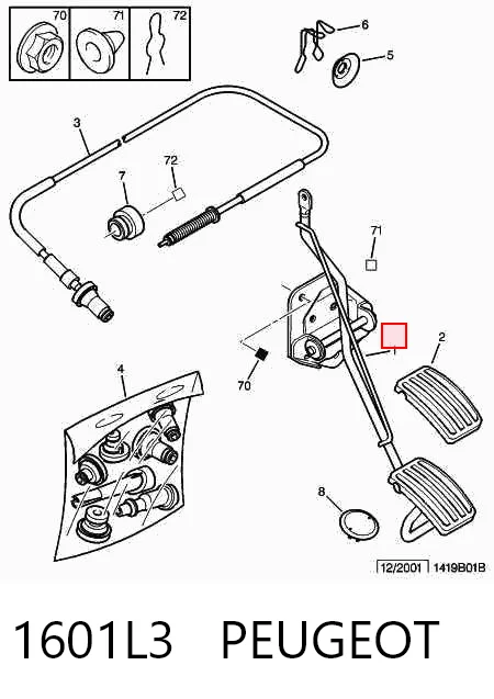 Pedal de gás (de acelerador) Citroen Xsara  N2 ao melhor preço