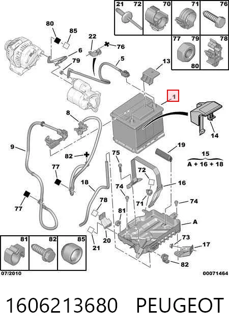 Compre 244108276R Renault (RVI) Bateria recarregável (PILHA)