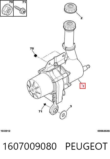 Bomba da Direção hidrâulica assistida Peugeot 3008 preço, a partir de 38,71 USD