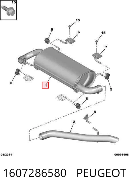 Compre Silenciador, parte traseira Peugeot Boxer 3