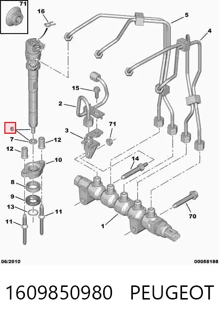 Compre 986435146 Bosch Injetor de injeção de combustível