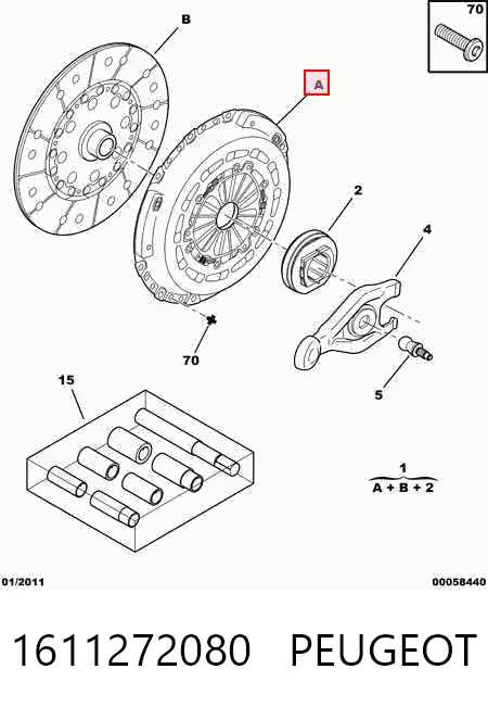 Kit de embraiagem (3 peças) Citroen Jumper  250