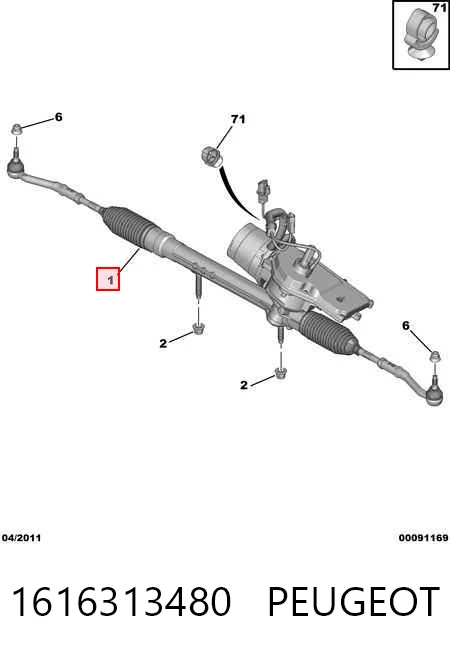 Compre Cremalheira da direção Citroen C4 