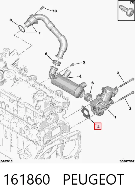 Compre AGR018 Metzger Vedante de válvula EGR de recirculação