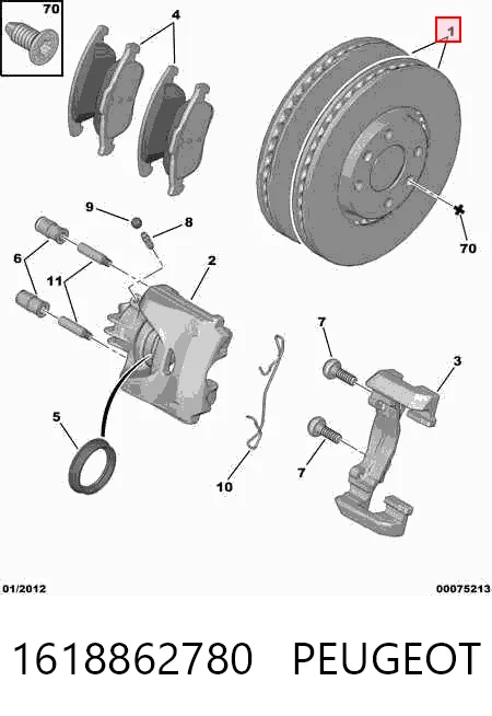  para Peugeot Partner I (5F)