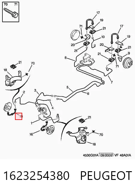 Mangueira do freio dianteira para Citroen ZX N2