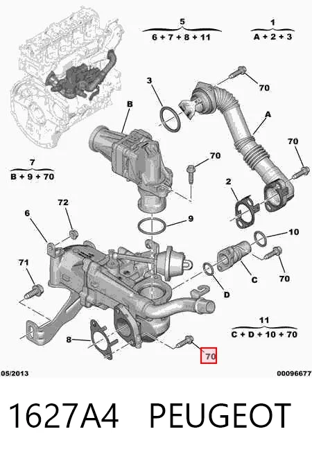 Tubo de ligação do radiador EGR General Motors 95528326 preço, a partir de 29,66 USD