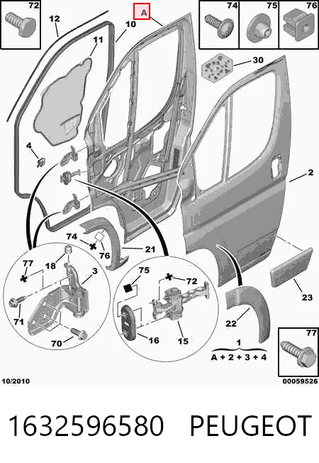  Porta dianteira esquerda Fiat Ducato III сaixa (250) (2006 - 2026) III