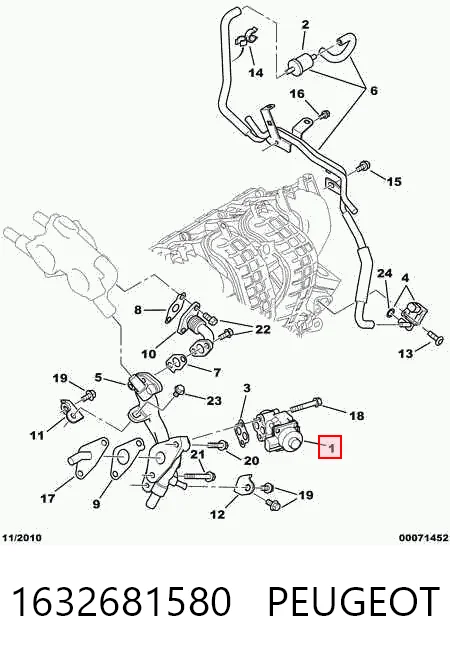 Válvula EGR de recirculação dos gases Mitsubishi Outlander preço, a partir de 373,76 USD