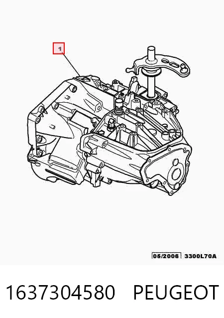 Caixa de Mudança montada (caixa mecânica de velocidades) Peugeot 407 SW 6E