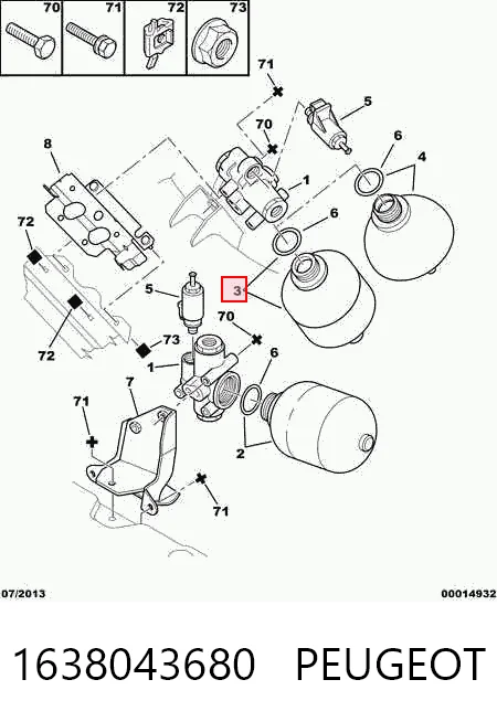 Acumulador hidráulico traseiro do sistema de amortecimento Opel 96045530 preço, a partir de 55,31 USD