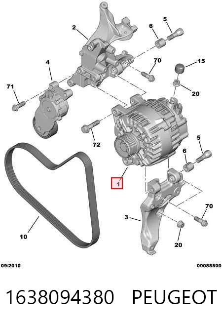 1638094380 Peugeot/Citroen Gerador