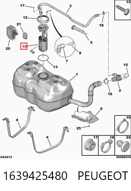 Módulo de bomba de combustível com sensor do nível de combustível Citroen Jumper preço, a partir de 121,80 USD