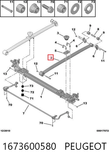 Suspensão de lâminas traseiro Fiat/Alfa/Lancia 1397196080 preço, a partir de 286,03 USD