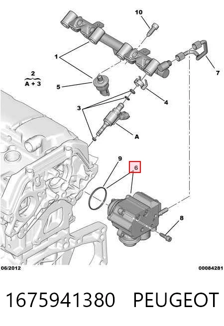 1675941380 Peugeot/Citroen Bomba de combustível de pressão alta