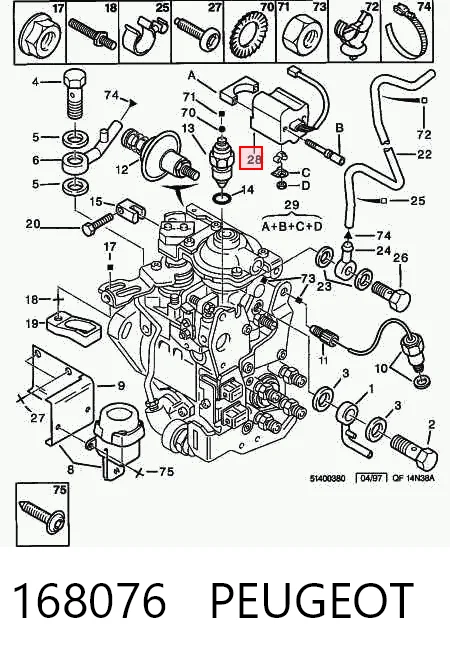 168076 Peugeot/Citroen