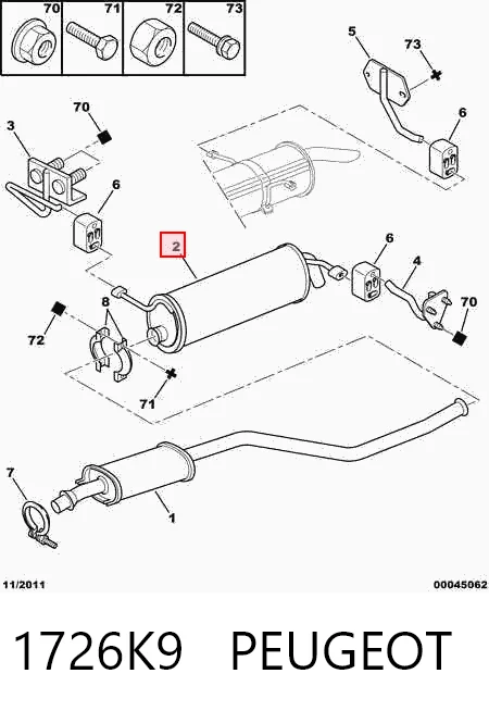 Silenciador, parte traseira Citroen ZX preço, a partir de 70,58 USD