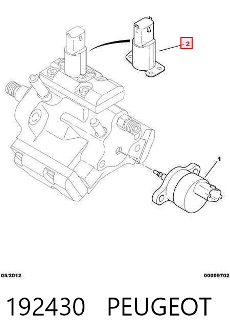 Válvula de regulação de pressão (válvula de redução da Bomba de Combustível de Pressão Alta) Common-Rail-System VRP003 Magneti Marelli