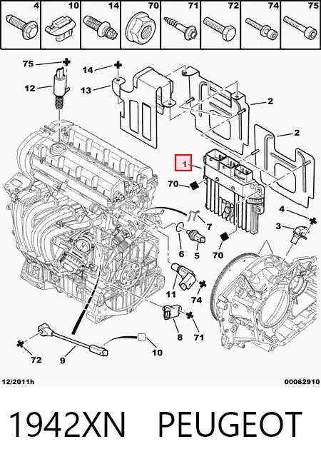 Módulo de direção (Centralina eletrônica) de motor Citroen C4 UA ao melhor preço