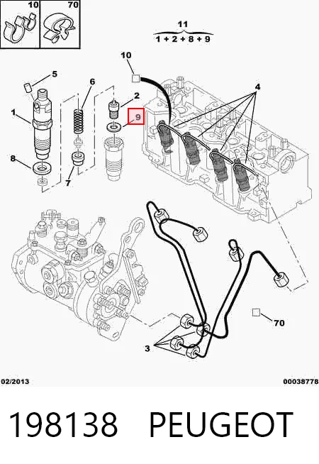 Compre 166267F400 Nissan/Infiniti Kit de reparação do injetor