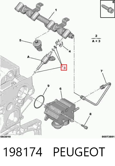 Compre 3557947 Opel Kit de reparação do injetor