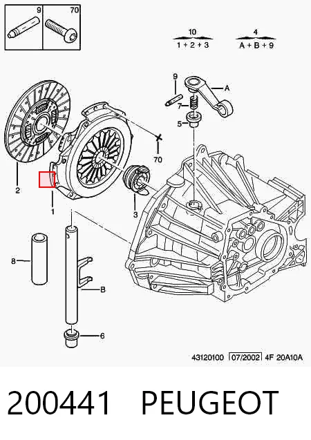  Cesta de embraiagem Citroen Jumper сaixa (230L) (1994 - 2002) 