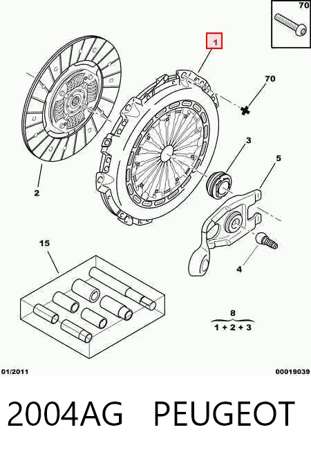 Cesta de embraiagem Fiat Fiorino  225