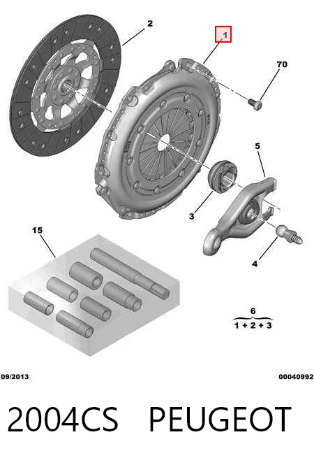Cesta de embraiagem Citroen C4 PICASSO I UD