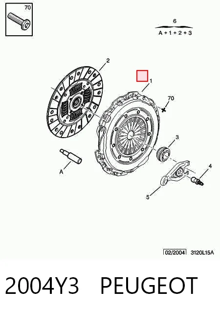  Cesta de embraiagem Citroen C8 monovolume (EA, EB) (2002 - 2008) 