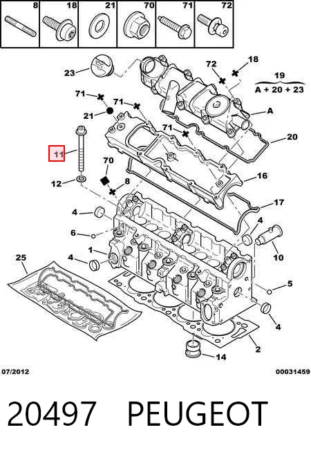 9508280 Glaser Parafuso de cabeça de motor (CBC)